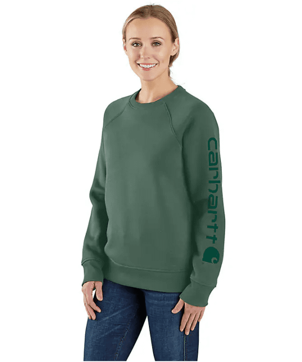 Women's Relaxed Fit Midweight Graphic Crewneck Sweatshirt